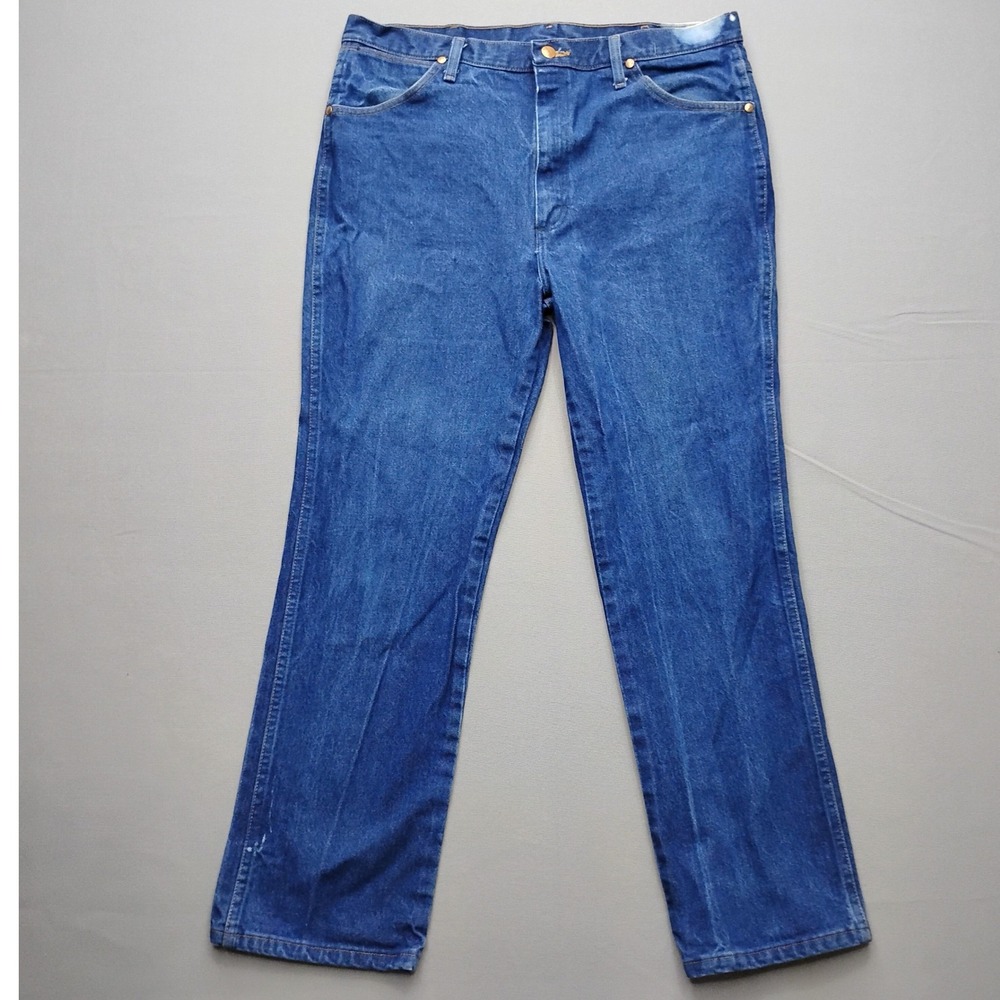 Wrangler Mens 0936DNI Slim Fit Cowboy Cut Jeans Blue Denim 38x30 Mexico